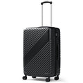 HAIMULI 20 Inches Hardside Carry On Luggage, Lightweight ABS+PC Hard Case Suitcase With 360° Rotating Silent Wheel, With TSA Lock, Airline Approved Luggage, Black
