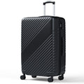 HAIMULI 24 Inches Hardside Carry On Luggage, Lightweight ABS+PC Hard Case Suitcase With 360° Rotating Silent Wheel, With TSA Lock, Airline Approved Luggage, Black