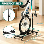 HAIMULI Vertical Bike Stand, Freestanding Space-Saving Bike Rack with Adjustable Height for Wheels Sizes up to 29”, Indoor Bike Storage Rack for Garage & Apartment, Upright Bicycle Floor Holder