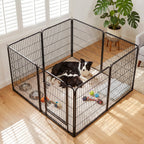 8 Panels Metal Dog Playpen, 40" Height Dog Fence Exercise Pen with Doors for Large Medium Small Dogs Rabbits Cats, Foldable Pet Puppy Playpen for Indoor & Outdoor Yard