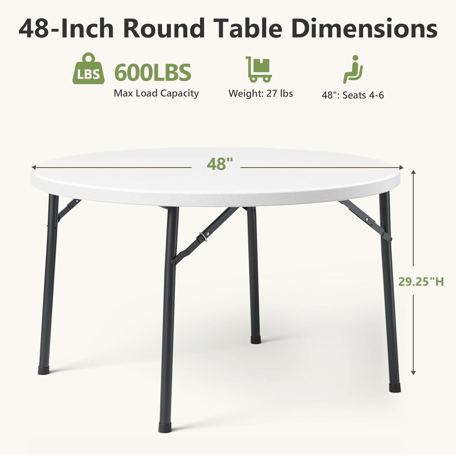 Folding Round Table