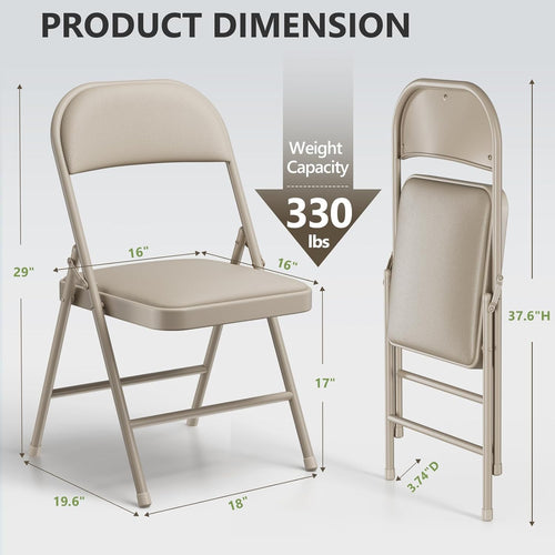 Folding Chairs 8 Pack