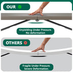HaiNova 6ft Folding Table, Portable Camping Table with Handle, Durable and Anti-fouling Picnic Table Suitable for Party, Camping and Picnic, Black