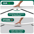 HaiCube 5FT Folding Table, Heavy Duty Portable Table, Waterproof HDPE, Foldable for Picnic, Party, Camping, Dining, BBQ, Indoor & Outdoor, White
