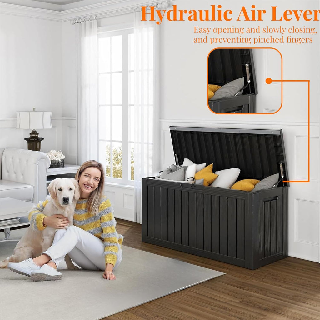 PatioZen 90 Gallon Resin Deck Box