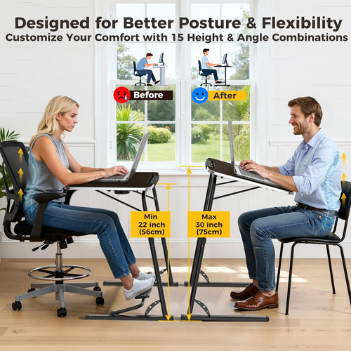 FoldWise Upgraded Folding TV Tray Table