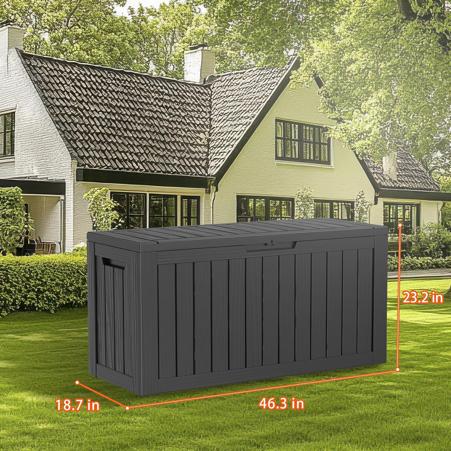 PatioZen 90 Gallon Resin Deck Box