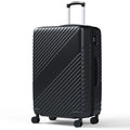 WASUHE 24" Hardside Medium Checked Expandable Luggage,Hardshell Suitcase With Divider Pockets,Four 360-Spinner Wheels,Expandable For Up to 15% More Space,With Scratch-Resistant Surface,Black