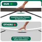 HaiNova 6ft Folding Table, Portable Camping Table with Handle, Durable and Anti-fouling Picnic Table Suitable for Party, Camping and Picnic, Black