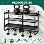 HaiNova Power Tool Organizer Wall Mount, 4 Layer Heavy Duty Loads 400 lbs, with 8 Drill Holder, Large Tool Storage Rack for Workshop/Utility Room