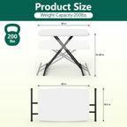HaiNova Folding TV Tray Table, 30in Height Adjustable TV Tray for Laptop, Heavy Duty Utility Foldable Table for Small Spaces, Pink