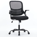 Ergonomic Office Home Desk Mesh Chair with Fixed Armrest